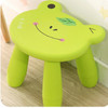 Thickened Children Chair Baby Plastic Stool Cute Cartoon Kindergarten Stool(Green Frog)