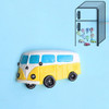 10 PCS Resin Cartoon DIY Creative Refrigerator Sticker Decoration(Yellow Bus)