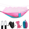 Outdoor Mosquito Net Hammock Camping Ultralight Nylon Double Camping Air Tent, Size:260 x 140 CM(Pink Sky Blue)