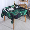 2 PCS Christmas Printed Waterproof And Oilproof Tablecloth Square Tablecloth Table Mat, Specification: 140x140cm(Style 2 Dark Green)