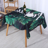 2 PCS Christmas Printed Waterproof And Oilproof Tablecloth Square Tablecloth Table Mat, Specification: 140x140cm(Style 2 Dark Green)