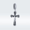 S925 Sterling Silver Jesus Cross Pendant DIY Bracelet Accessories