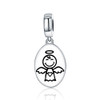 Guardian Angel S925 Sterling Silver Necklace Charm DIY Beaded Bracelet Sterling Silver Accessories