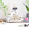 Foldable Pet Tent Breathable Pine Pet Nest Pet Mat, Style:Without Cushion, Size:Large 60×60×70cm