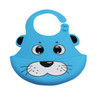 5 PCS Waterproof Baby Bib Children Silicone Feeding Bag, Colour:Blue Puppy