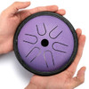 5.5 Inch Pocket Drum Ethereal Hand Drumming Leisure Travel Percussion Instrument(Lavender)