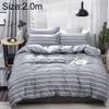 4 PCS/Set Bedding Set Happy Family Pattern Duvet Cover Flat Sheet Pillowcase Set, Size:2M(Foretime)