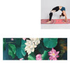 Portable Printed Non-slip Environmental Protection Yoga Mat Drape, Size: 185 x 63cm(Misty Lotus)