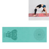 Portable Printed Non-slip Environmental Protection Yoga Mat Drape, Size: 185 x 63cm(Green Lucky Elephant)