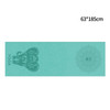Portable Printed Non-slip Environmental Protection Yoga Mat Drape, Size: 185 x 63cm(Green Lucky Elephant)