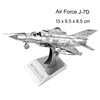 3 PCS 3D Metal Assembly Model DIY Puzzle, Style: J-7D Fighter