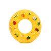 10 PCS Cartoon Pattern Double Airbag Thickened Inflatable Swimming Ring Crystal Swimming Ring, Size:50 cm(Yellow)