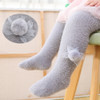 Baby Leggings Imitation Mink Fleece Plus Fleece Tight Pantyhose, Size:L(Grey)
