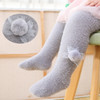 Baby Leggings Imitation Mink Fleece Plus Fleece Tight Pantyhose, Size:L(Grey)