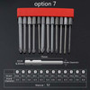 12 PCS / Set Screwdriver Bit With Magnetic S2 Alloy Steel Electric Screwdriver, Specification:7