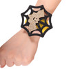 25 PCS Halloween Pop Ring Bracelet Ghost Festival Gift Party Decorations(Spider Web Bat)