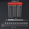 12 PCS / Set Screwdriver Bit With Magnetic S2 Alloy Steel Electric Screwdriver, Specification:11