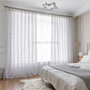 Vintage Translucent Hollow Crocheted Floor Curtain, Size:300x260cm(White square)