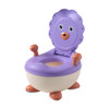Children Spacious Backrest Thickened Non-slip Toilet Cute Cartoon Baby Training Toilet, Style:Hard Pad(Purple)