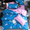 Bedding Set Luxury Family Set Sheet Duvet Cover Pillowcase, Size:2.2m Four-piece bedsheet(Zebra)