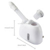 Facial Steamer Mist Sprayer SPA Steaming Machine Beauty Instrument Face Skin Care Tools Automatic Alcohol Sprayer(White)