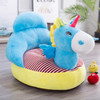 Creative Backrest Lunch Break Cartoon Children Chair Sofa Plush Toys, Size:55cm(Blue Unicorn)