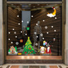 6 PCS Christmas Wall Stickers Shopping Mall Christmas Decoration Window Glass Stickers( Christmas Tree)