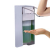 Stainless Steel Wall-mounted Contact-free Gel Elbow-pressure Soap Dispenser, Specification:1000ml