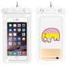 10 PCS Girly Heart Thickened Cartoon Phone Waterproof Bag(Rainbow Elephant)
