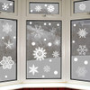 10 PCS Christmas Snowflake Wall Stickers New Year Shop Window Decoration Stickers Glass Cabinet Door Stickers