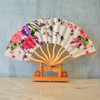 3 PCS Ladies Always Carry Printed Folding Fan with Wooden Handle,  Random Style Delivery
