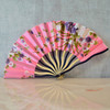 3 PCS Ladies Always Carry Printed Folding Fan with Wooden Handle,  Random Style Delivery