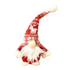 3 PCS Santa Claus Doll Desktop Decoration Faceless Doll Standing Doll Window Scene Decoration Christmas Decorations(Red)