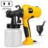 Portable High Pressure Multifunctional Electric Disinfection Sprayer Paint Sprayer Spraying Clean Sprayer, Power Plug:US Plug(Yellow)
