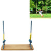 Outdoor Swing Indoor Balcony Children Adult Solid Wood Swing, Style:Climbing Rope(60x16 cm)
