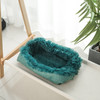 Kennel Dog Mat Dual-Use Winter Warm Cat Litter, Size:70x80cm(Cyan Blue)