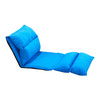 Folding Bed Living Room Modern Lazy Couch Furniture Floor Gaming Chair Sleeping Sofa Bed(Blue)