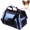 Portable Pet Backpack Dog Go Out Messenger Folding Bag Pet Supplies, Specification: Small(Blue)