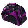Portable Pet Backpack Dog Go Out Messenger Folding Bag Pet Supplies, Specification: Medium(Purple)