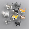 Creative Cartoon Cat Magnet Refrigerator Message Magnet, Size:Medium 4 × 4.5 cm, Style:Generation 9-piece Set