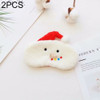 2 PCS Plush Animal Blindfold Cartoon Eyepatch(Snowman)