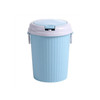 10 PCS Household Kitchen Living Room Bullet-type Plastic Trash Can, Size:S 16.5x21.5x28cm(Blue)