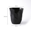 5 PCS Creative Foldable Household Lidless Plastic Trash Can, Size:S(Black)