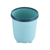 10 PCS Household Living Room Cute Girl Press-ring Trash Can Bedroom Bathroom Toilet Paper Basket, Size:S 22.5x25cm(Blue)