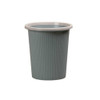 10 PCS Household Kitchen Bathroom Plastic Trash Can without Cover Lip, Size:S 23.5x25.5x17cm(Blue)