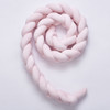 2M  Pure Color Weaving Knot for Infant Room Decor Crib Protector Newborn Baby Bed Bumper Bedding Accessories(Pink)