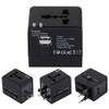 5V 2.1A Dual USB Power Socket Charger Adapter, UK / EU / US / AU Plug(Black)