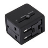 5V 2.1A Dual USB Power Socket Charger Adapter, UK / EU / US / AU Plug(Black)