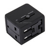 5V 2.1A Dual USB Power Socket Charger Adapter, UK / EU / US / AU Plug(Black)