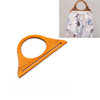 10 PCS Handbag Printed Wooden Handle Bag Accessories(Light Brown)